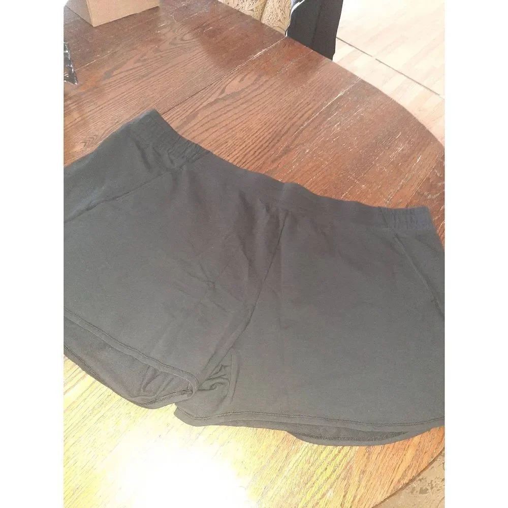 New 4X All in Motion Black Elastic Waist Casual Shorts with Pockets NWT